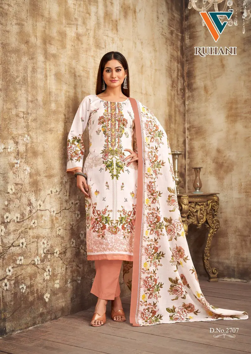 Ruhani Vol 27 By Vandana C Cotton Printed Dress Material Exporters In India